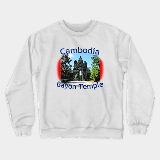 Bayon Temple in Angkor Wat Crewneck Sweatshirt by TouristMerch